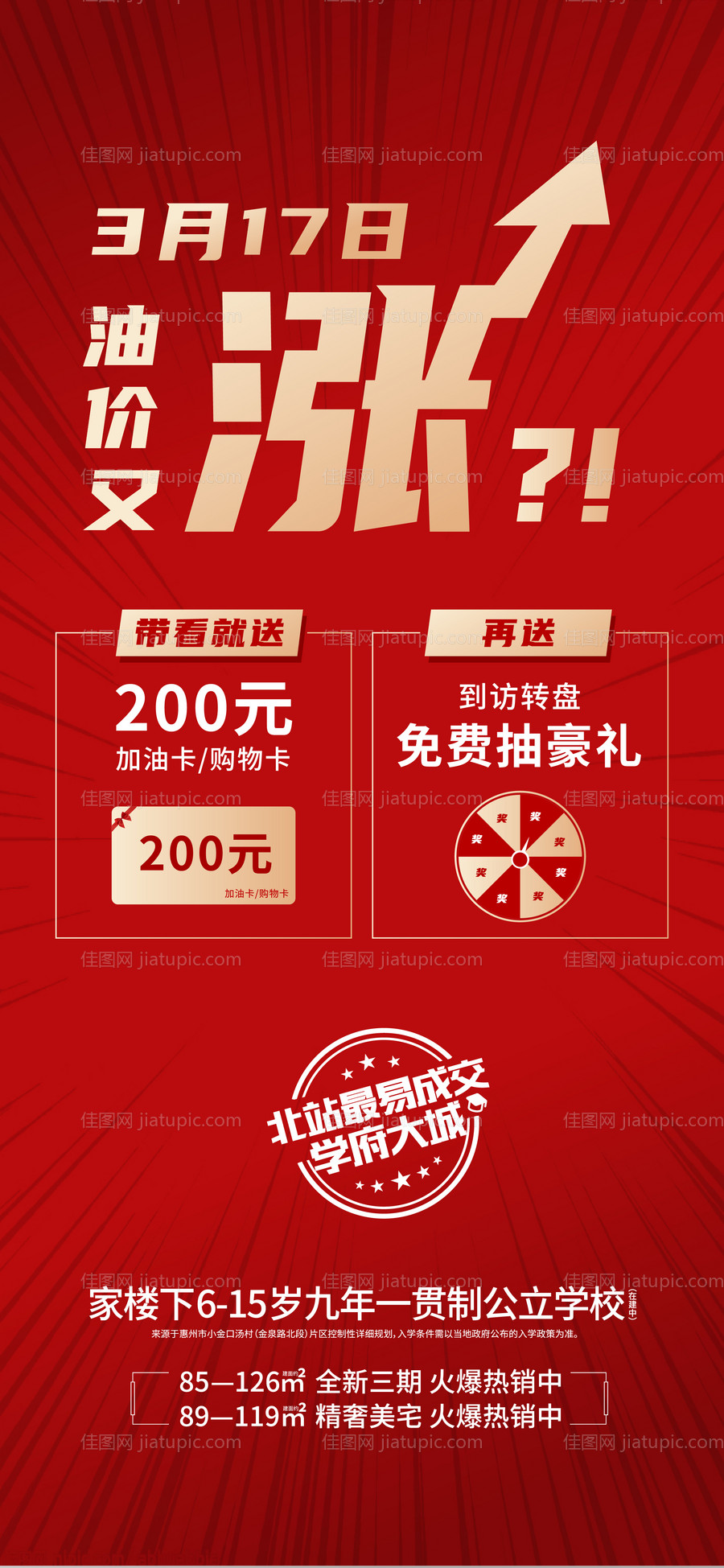 地产油价大字报海报-源文件