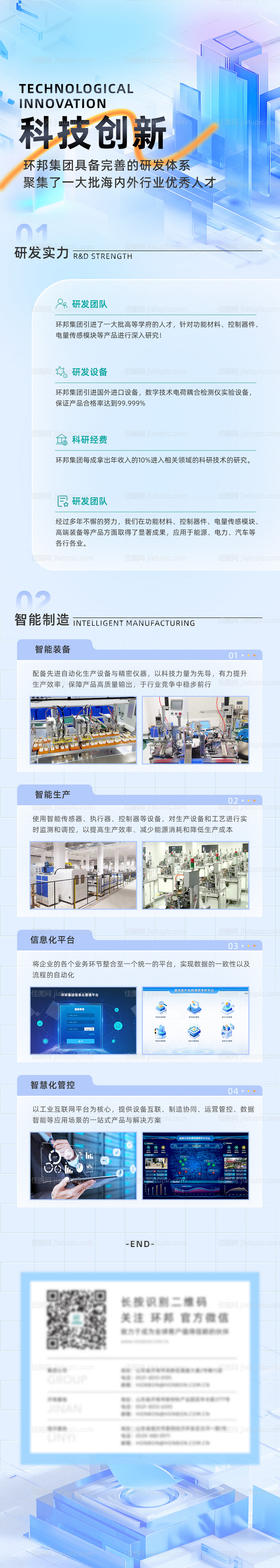 科技创新介绍长图海报-源文件