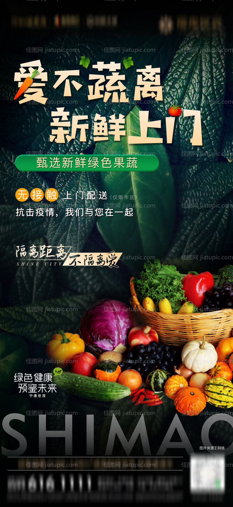 地产瓜果蔬菜活动海报-源文件