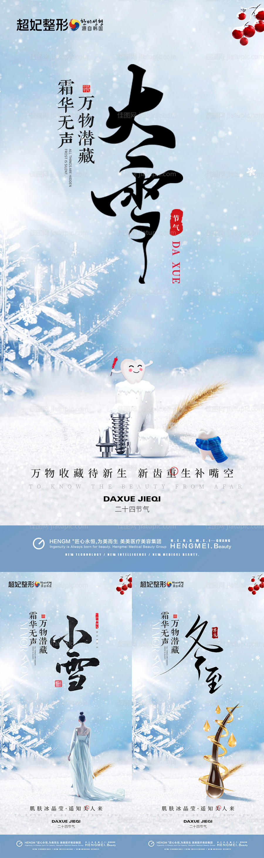 医美口腔植发大雪小雪冬至-源文件