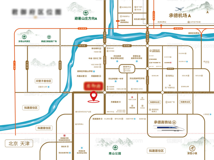 地产区位图 -源文件